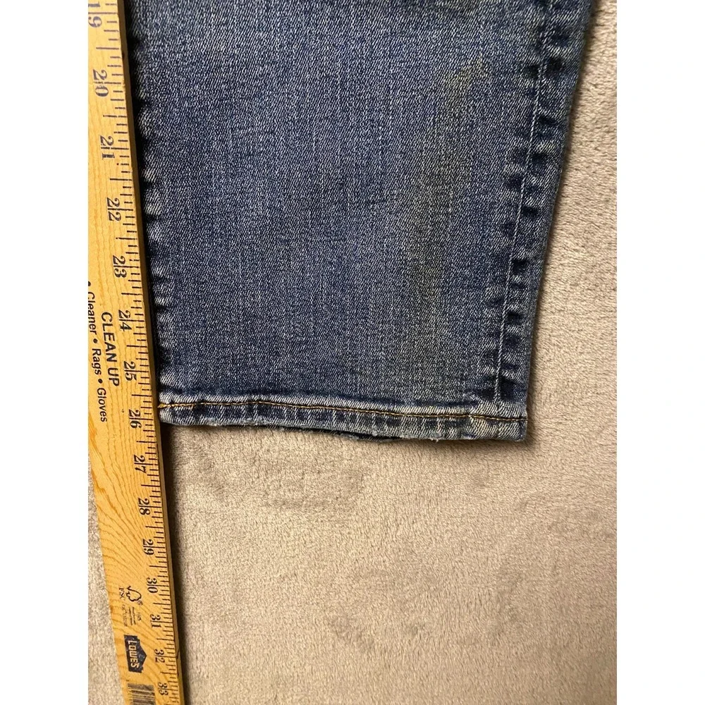 American Eagle Men's Jeans 33x30 Blue Original Straight AirFlex Distressed